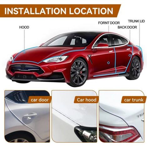 Protection de bord en tôle - joint d'étanchéité 4 mm pour tôle - usage auto, nautique et bricolage - rouleau 5 m, blanc (1/4)