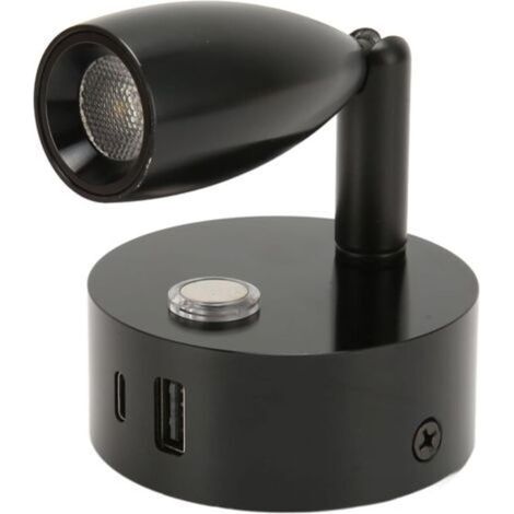 Lampe de Lecture pour Camping-car, 12 V LED 3 Couleurs à intensité Variable, Lampe de Lecture de Chevet pour Camping-car avec Port USB de Type C, Petite Lampe de Décoration de (1/5)