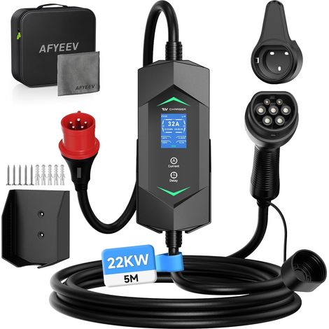 5M Electric Car Charger 22kW [Three Phase6-32A], CEE Plug (1/5)