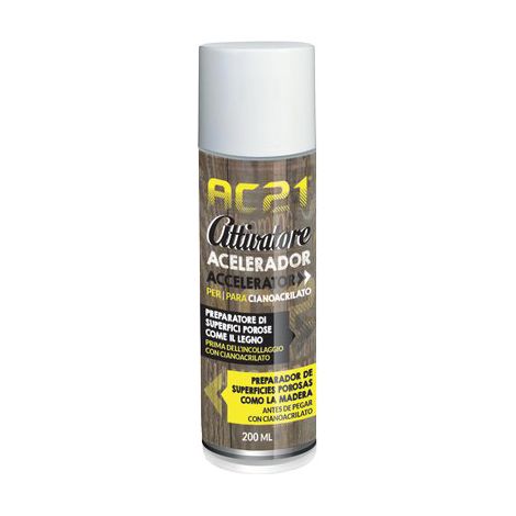 COLLA 21 ATTIVATORE CIANACRILATI AC21 - ML 200- 2 pezzi