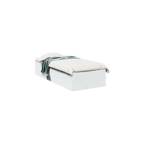 Cadre de lit blanc 90x200 bois d'ingénierie (1/5)