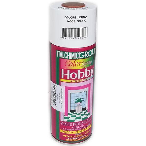 Bomboletta color spray hobby 400ml linea legno, colori happy color mogano (1/3)