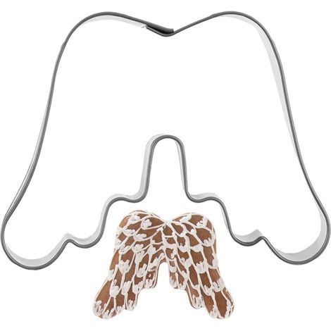 Tagliabiscotti in acciaio con alette, 11 cm