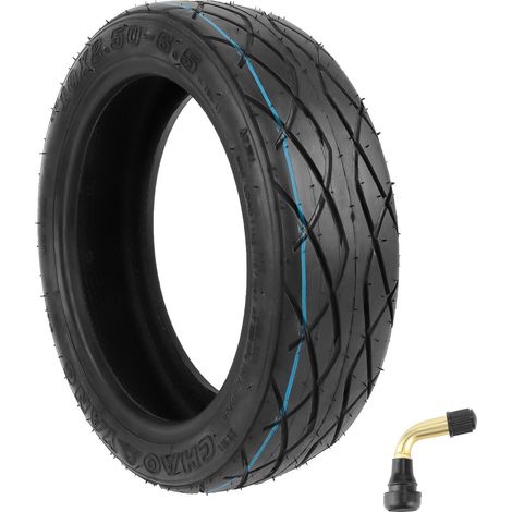 Pneu tubeless 102.50-6.5 avec valve PVR50, pneu de secours épaissi et résistant à l'usure pour trottinette électrique Shilop.