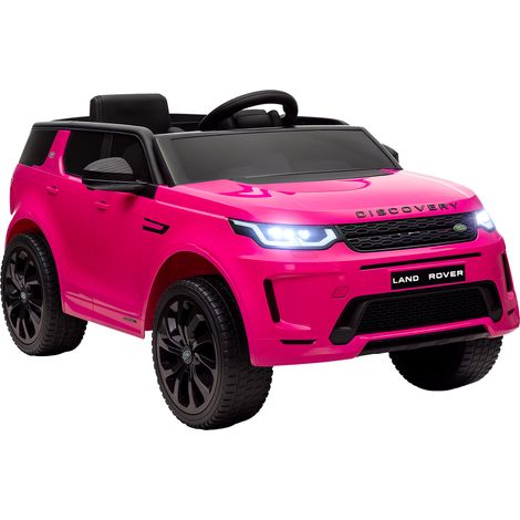 Licensed Land Rover Discovery Sport, 12V Kids Ride on Car w/ Remote Control, Lights, Music, Horn, for 3-6 Years, Pink