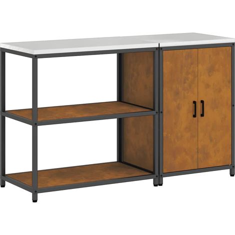 Ensemble de rangement cuisine,Armoire de cuisine avec étagère 2 pcs Rouillé CFW80575 (1/5)
