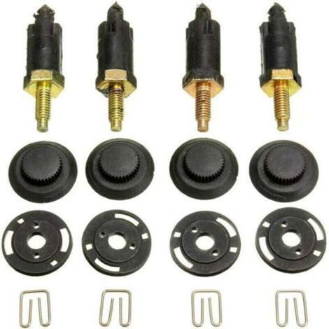 Kit de fixation de cache-moteur en 4 pièces pour moteurs 2.0 HDI, compatible avec Citroën Berlingo, C4, C5, Xantia, Xsara et Peugeot 206, 306, 307, 406, 607, 806, Expert, OEM 0137F6 13711 (clips + vis