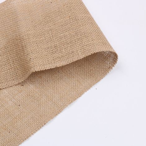 Rustikale Tischläufer aus Jute, rustikale Tischdekoration, Innendekoration für Hochzeiten und Abendessen im Freien