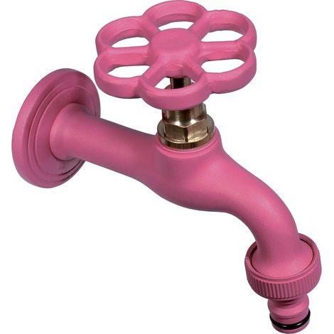 Rubinetto Colorato per Fontana da Giardino in Ottone Belfer RUB/024 Ciclamino