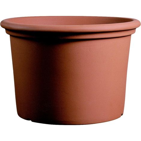 Vaso Campana Liscia in resina 70 cm. Terracotta