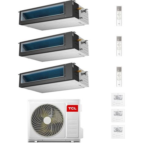 Condizionatore Canalizzabile TCL Trial Split 9+12+18 con MT2730 R-32 Wi-Fi Optional con Comandi a Filo