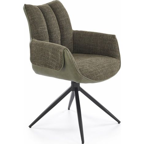 Silla Houston 1920, Chaqui, 87x65x64cm, Cuero ecológico + Tapiz, Metálico (1/2)