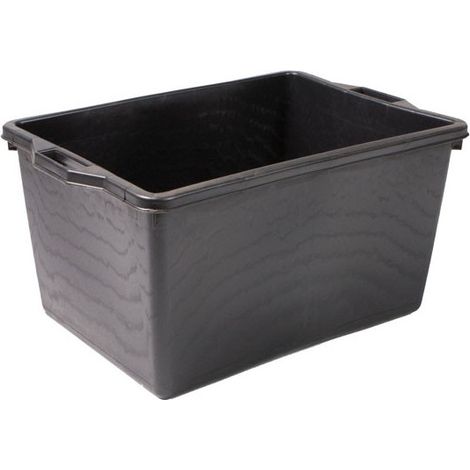 Panier rectangulaire Asti noir L 65 65x42 H 33 Ics