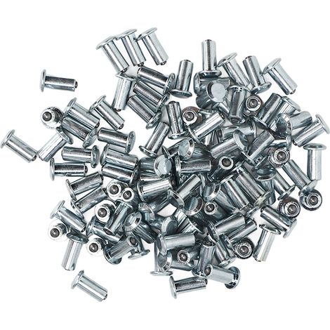 Lot de 100 clous de pneu antidérapants robustes pour quad, SSV, chariot élévateur et véhicule tout-terrain, argentés, 14 mm