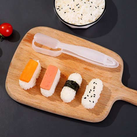 Cuisine Sushi Faire Moule Onigiri Déjeuner Sushi Maker Faire Des Outils DIY Bento Boule De Riz Facile À Faire Sushi Kit Gadgets De Cuisine Blanc (1/5)