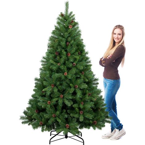 Boho - Árbol de Navidad con piéas de PVC Ø132x210H cm, 1053 puntas (1/5)
