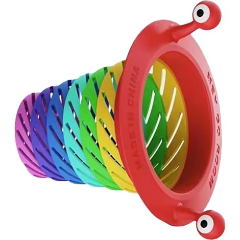 Crépine d'évier en plastique monstre arc-en-ciel, Anti-colmatage, collecteur de débris alimentaires de cuisine pour le sol (1/5)