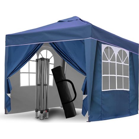 Tonnelle escamotable avec Poids, entièrement étanche, idéale pour Les fêtes en Plein air, Le Camping (1/5)