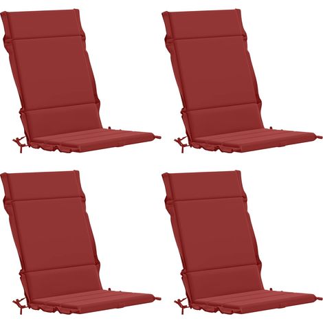 Cojín para silla de respaldo alto GEMERT 4 uds. 100% Poliéster vidaXL