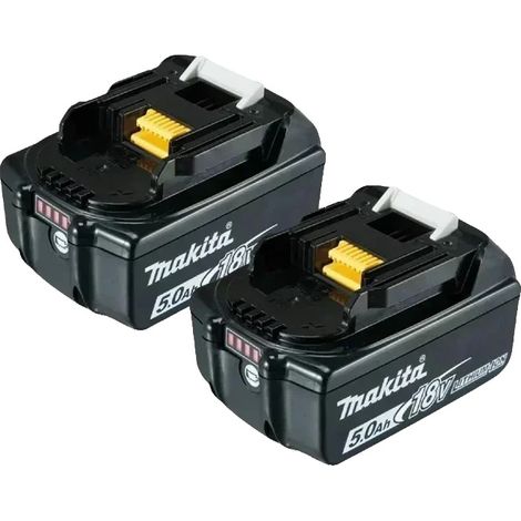 Batería recargable, capacidad de 5000 mAh, características de seguridad, 2 baterías de 5,0 Ah. (1/2)