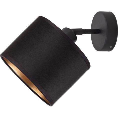 Lampada Tornado AMP1, velluto nero e oro (1/5)