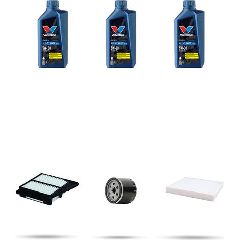 Kit tagliando 3 FILTRI e 3L OLIO compatibile con Suzuki Baleno II 1.0 82kw dal 2016 (1/5)