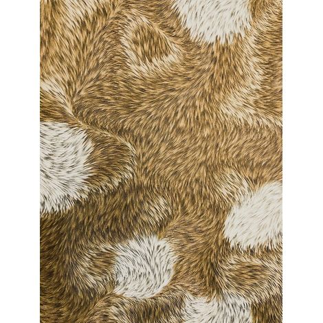Exklusive Tapete Profhome 822305 Vinyltapete geprägt in Felloptik glänzend bronze creme-weiß khaki-grau 5,33 m2