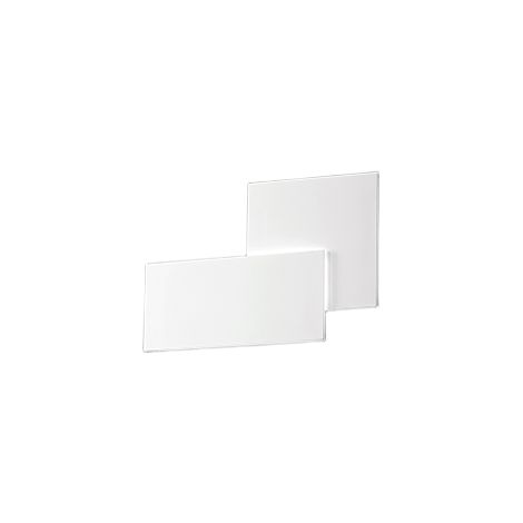 Applique Led En Aluminium Et Métal Poudré, Série 8222, Blanc Mat, 23W 1840Lm, Lumière Chaude 3000K, 35X24X4,6 Cm - Perenz, Luminaire Élégant. (1/2)
