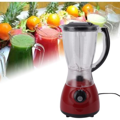 Batidora eléctrica multifuncional de 450 W con dos recipientes (1500 ml y 300 ml) y cuchillas de acero inoxidable para cocina, restaurante u oficina. (1/5)