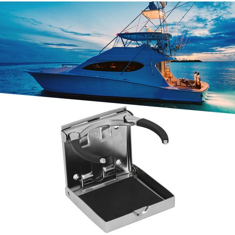 Verstellbarer und faltbarer Getränkehalter aus Edelstahl 304 für Yachten und Wohnmobile (9931SL) (1/5)