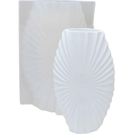 Moules en silicone pour pots de fleurs, coquillages, vases, résine, moules pour béton, porte-stylos
