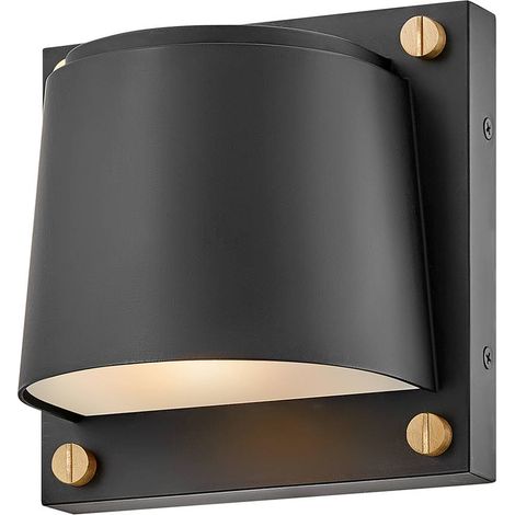 Elstead Scout Applique murale d'extérieur 1 lumière, petite, noire, IP44 (1/5)