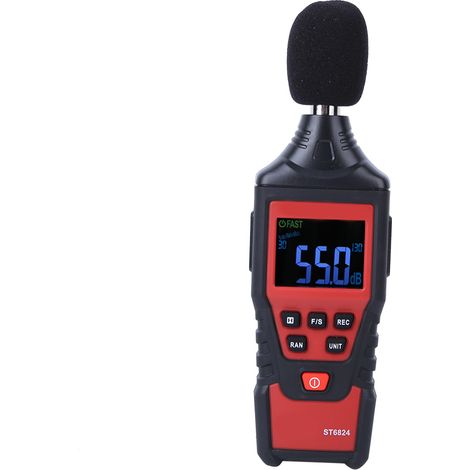 Sonomètre numérique ST6824, testeur vocal, moniteur de bruit (décibels), outil de mesure 30-130 dB (1/5)