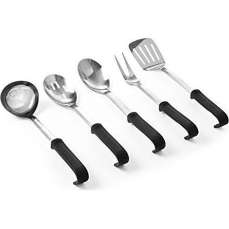 Grappin À Viande - 345 mm - Manche En Polypropylène Et Tête En Acier Inoxydable - Pour Cuisines Professionnelles Et Domestiques - 1 Pièce (1/2)
