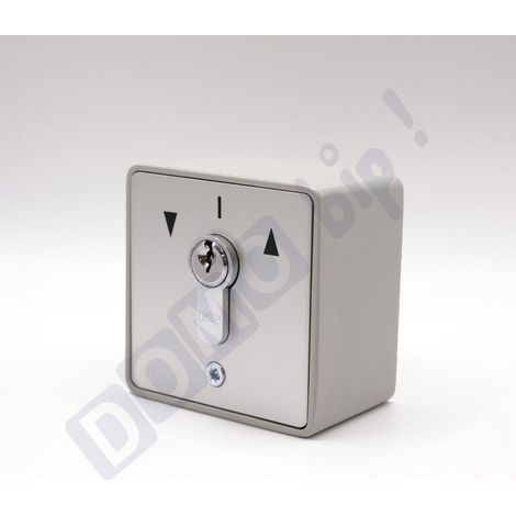 Geba – Contacteur à clés universel 2 fonctions impulsion – En applique – Étanche IP54 – Barillet européen – Compatible automatisme 12/24V (1/5)
