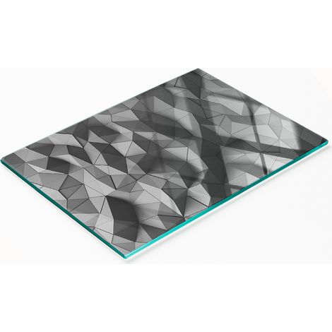 Tabla de cortar de vidrio templado para cocina con gráficos decorativos en 3D, 80 x 52 cm. (1/5)