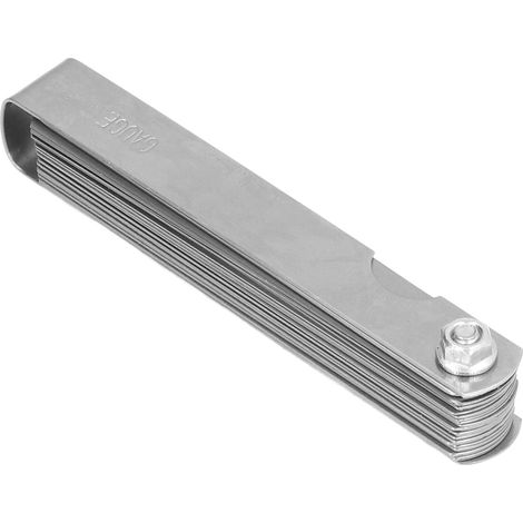 0,04–0,8 mm metrische Fühlerlehre mit Lasergravurlinie, Stahlspalt-Fühlerlehre für Messwerkzeuge (1/5)