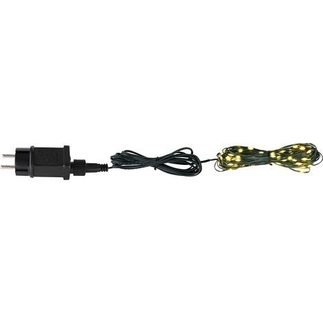 Guirlande lumineuse décoration de jardin LED décoration de Noël 8 fonctions L 2290cm vert foncé (1/5)