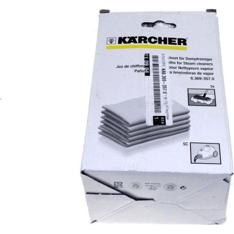 LOT DE 5 CHIFFONS POUR PETIT ELECTROMENAGER KARCHER - 63693570