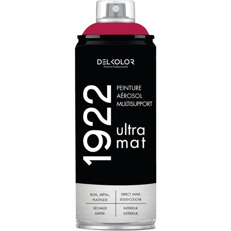 Delkolor 1922 peinture multi-support aérosol mat 400 ml Couleur: FRAMBOISE (1/2)
