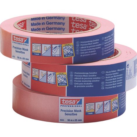 Tesa NASTRO PER MASCHERATURA PRECISION MASK SENSITIVE ROSA  mm. 25x50 mt. 6.00 rotoli