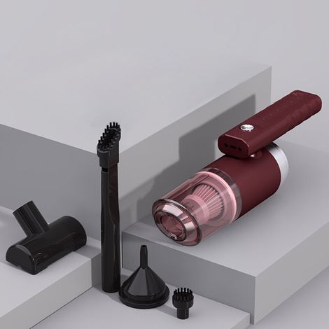 Compatibile con l'aspirapolvere portatile Lmueinov, ricarica wireless, alta potenza, doppio utilizzo per auto e casa, compatibile con prese di corrente a 12V.