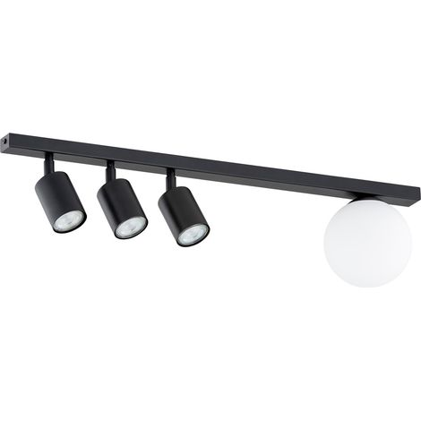 Plafonnier noir Emibig BASTER 70 cm 4 feux GU10/E14 (1/5)