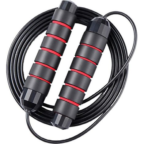 corde De Saut, Corde De Saut De Fitness Pour Adultes Et Enfants, Corde De Saut De Vitesse Pour Exercice, Poignes Idales Pour L'exercice Arobie Com (1/3)