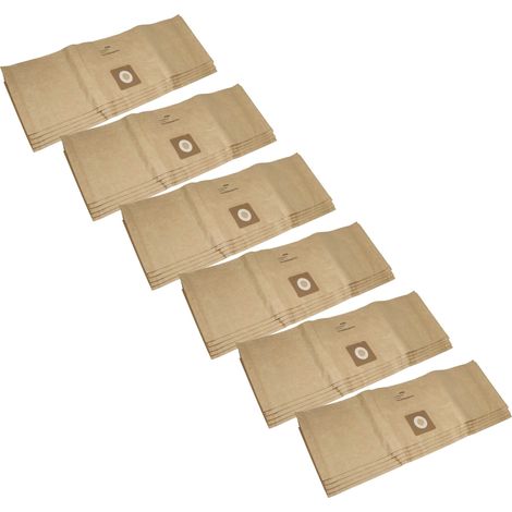 vhbw 30x bolsa reemplaza Bosch 2609256F33 para aspiradora - 85,4 cm x 26,9 cm marrón