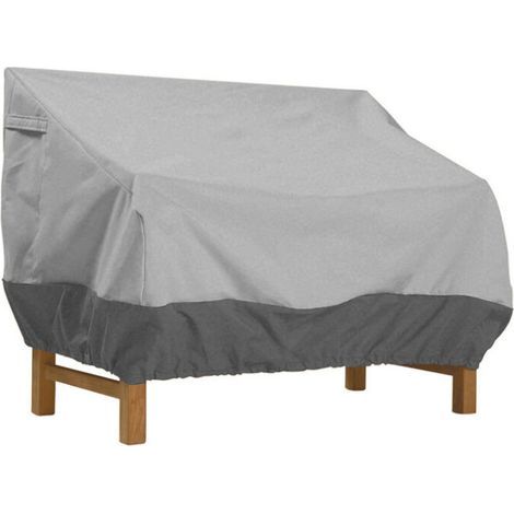 Housse de Protection pour Banc, Housse Banc Jardin Tissu Oxford Imperméable, Housse de Banc Exterieur Anti UV et Vent Housse de Protection pour Canapé——Gris 420D: 147×83×79cm (1/5)