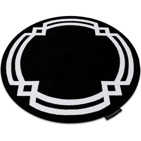 Tappeto HAMPTON Lux cerchio nero black rotondo 160 cm