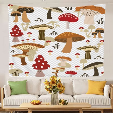 Tapisserie amusante et vintage pour la décoration de la chambre à coucher 100x75cm (1/5)