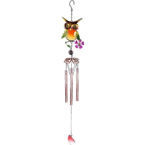 Wohnaccessoires Windspiel Eule Windspiel Außendekoration A--