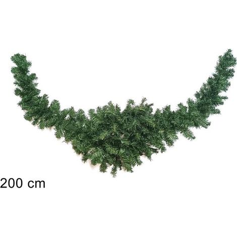 Ghirlanda Decorativa Natalizia Natale Cornicione 200 cm (1/2)